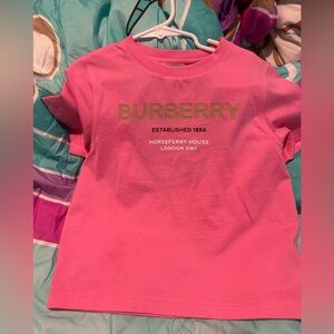 Girls pink burberry outfit